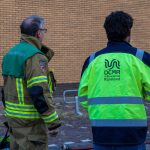 Brandweer rukt uit voor sisgeluid in bedrijfspand aan de Fultonstraat in Vlaardingen