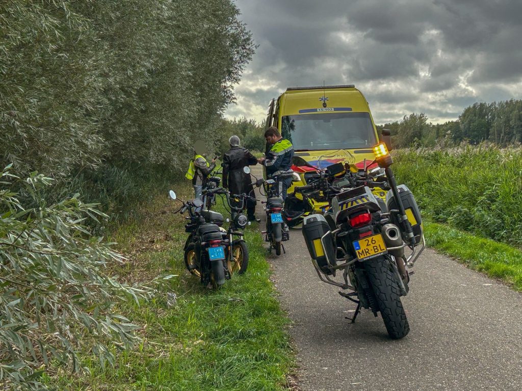 Scooterrijder komt ten val op het Trekkadepad in Maasland