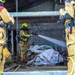 Kleine brand in stal Maasland