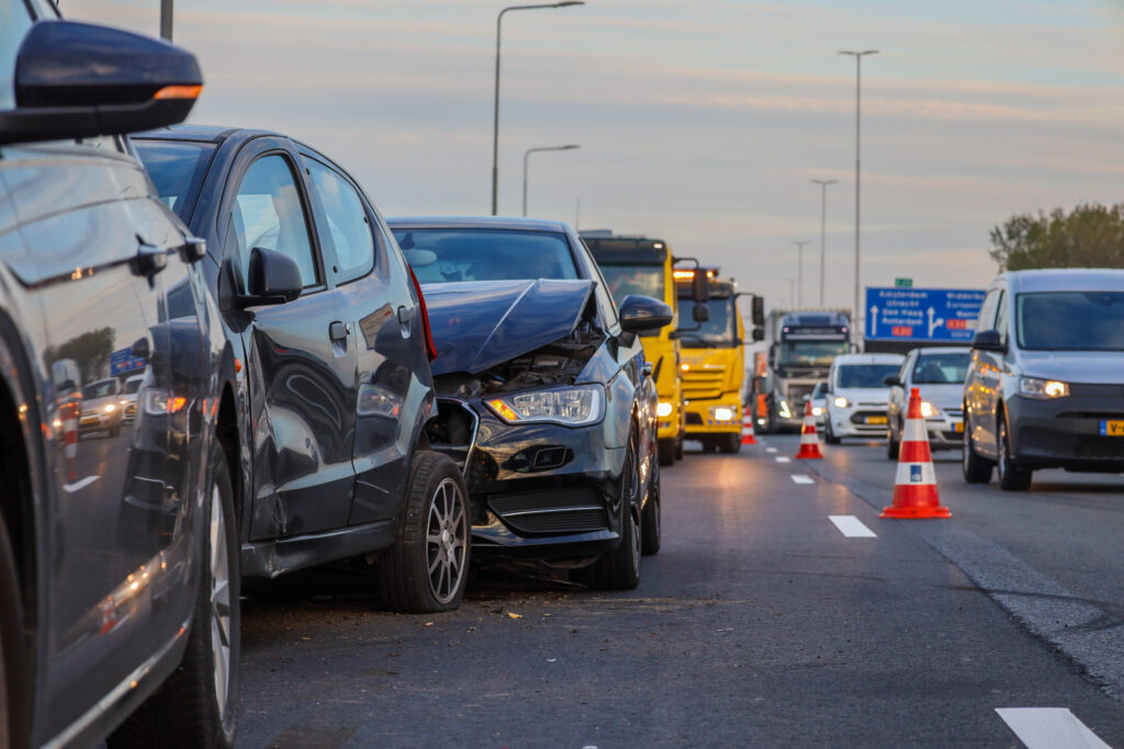 Meerdere voertuigen betrokken bij ongeval op de A20