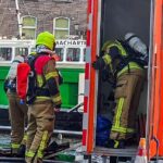 Brand in schaftkeet aan de Govert van Wijnkade snel onder controle