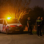 Bestelbus vliegt uit de bocht en belandt in sloot op Lange Kruisweg in Maasdijk