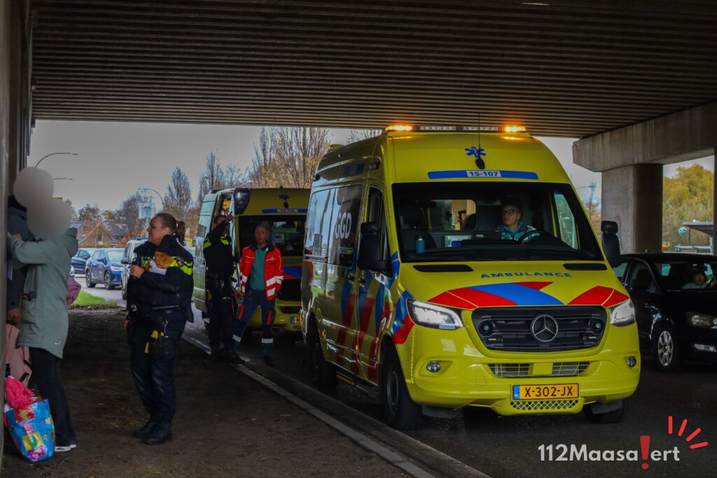Kettingbotsing met drie voertuigen op Laan 1940-1945