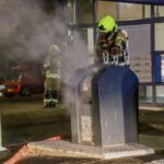 Opnieuw ondergrondse container in brand op de Willem Marislaan in Maassluis