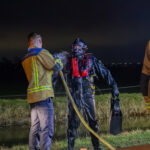 Scooter volledig te water aan Westgaag in Maasland