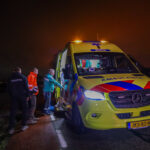 Scooter volledig te water aan Westgaag in Maasland