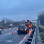 Drie auto’s betrokken bij ongeval op snelweg bij afrit Maasland