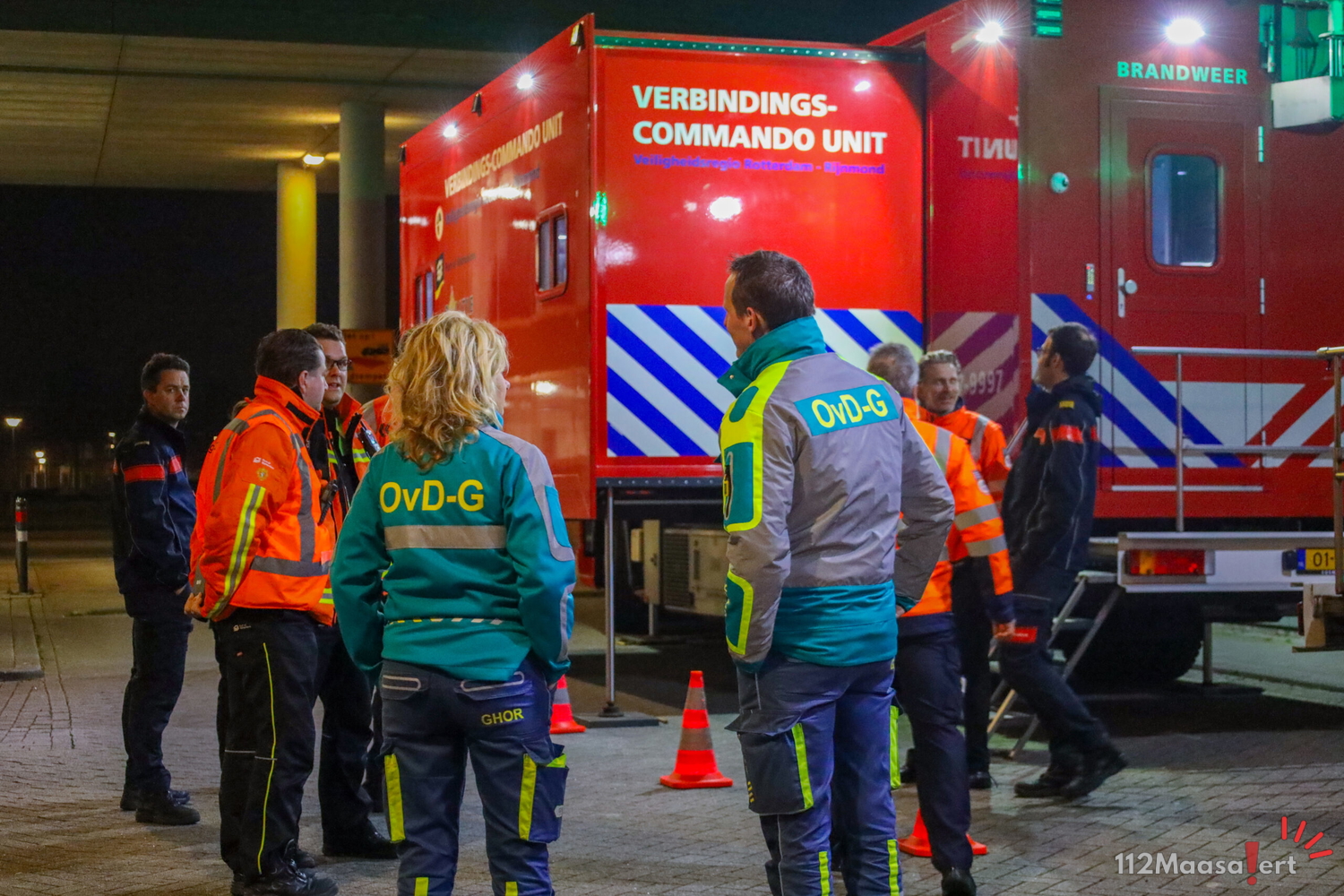 GRIP 1 inzet aan Asserdreef Maassluis door brandstoflucht